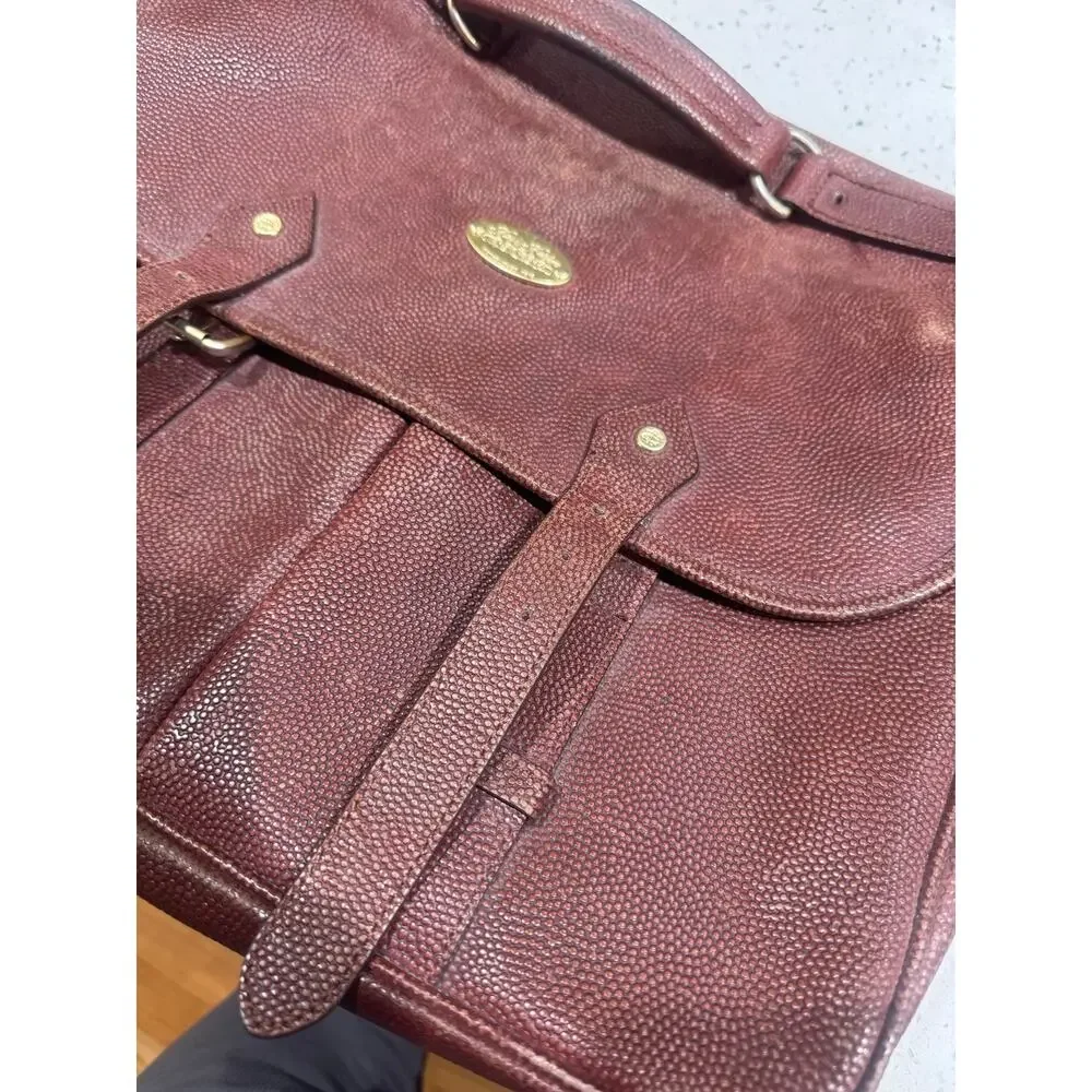 Vintage Brooks Brothers leather messenger bag